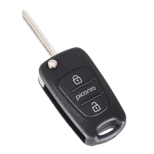 3 Buttons Car Folding Remote Key Case Shell For Kia Picanto