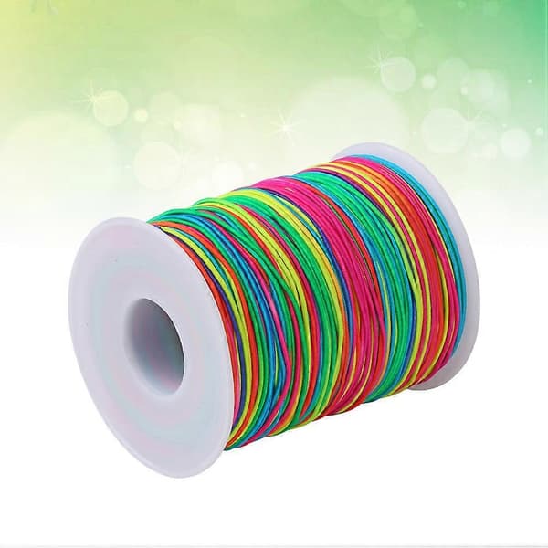 100m Farverig Rund Elastisk Snor DIY Perlearbejde Stræk Tråd Reb Smykkefremstillingsmateriale_tfrf