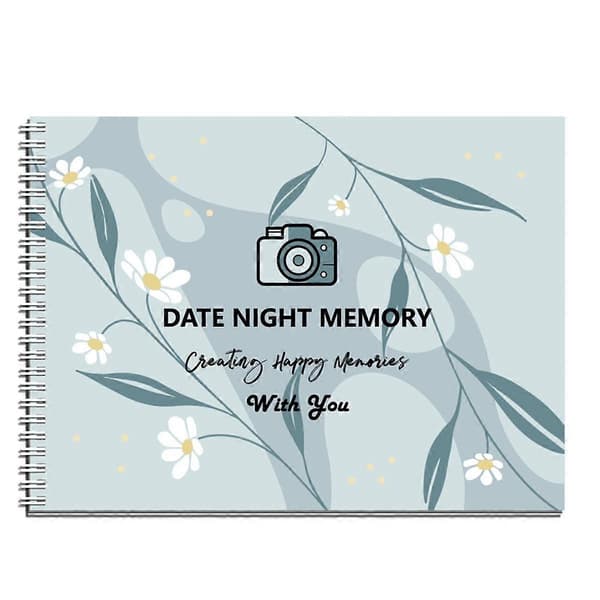 The Date Night Book - Date Ideas & Unique Adventures for Couples to Document, Valentine's Day Gift, Gifts for Couples