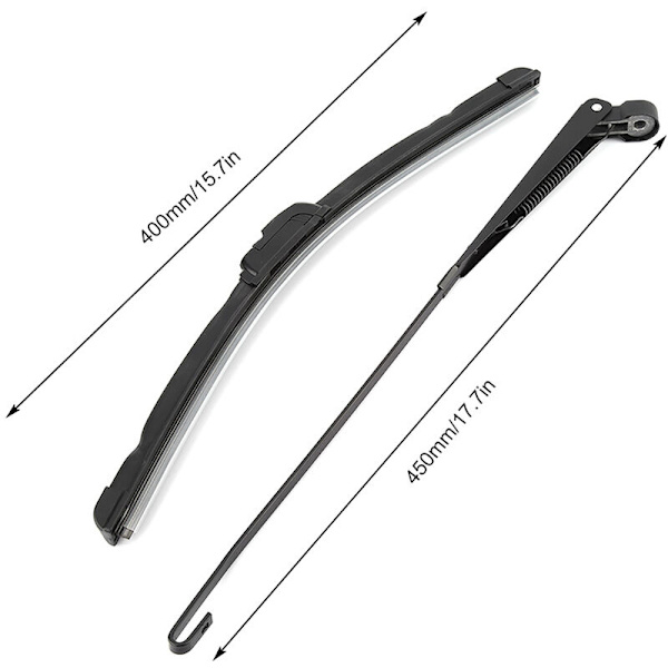 UTV Manual Hand Operated Windshield Wiper Blade Universal Replacement Kit