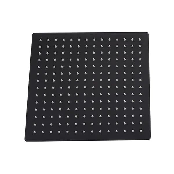 Firkantet dusjhode 30*30cm Svart dusjhode Rustfritt stål Universell type