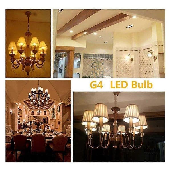 G4 LED Bulb Warm White Light Dimmable 3W Equivalent 30W AC/DC 12V-24V Bi-Pin LED Bulb G4 LE