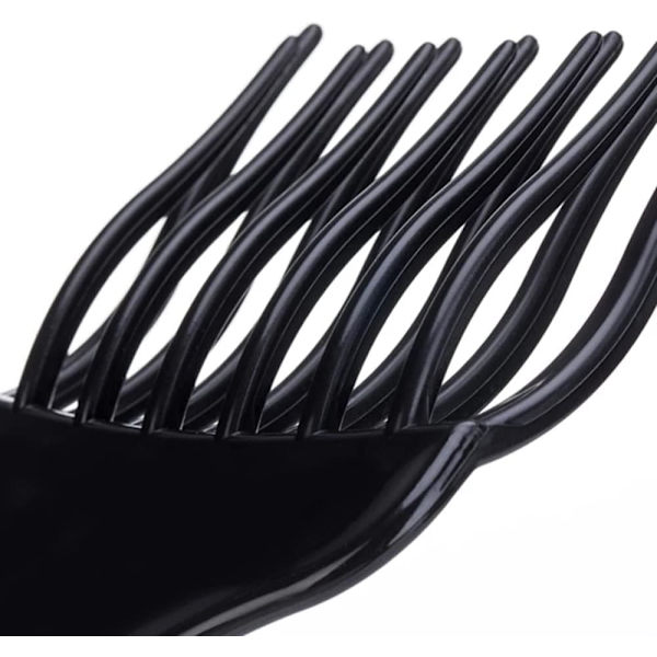 5 delar Afro Pick Comb, Plast Bredtandad Afro Comb, Lockigt Hår Comb