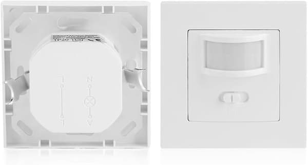 Bevegelsessensor Lysbryter Detektor AC 110V-240V Passiv Infrarød Sensor Universell Infrarød Sensor Smart Tilstedeværelseskontroll Veggbryter