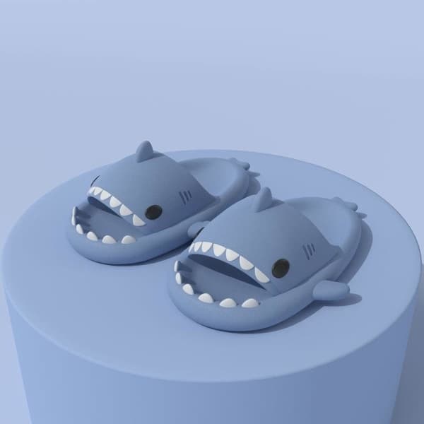 Hajtofflor Shark Slide Mænd Kvinder Hjemmesko Rosa 44/45