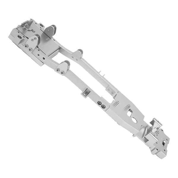 RC metalchassisramme DIY-del til WPL D12 1/10 RC modelbil opgraderingsdele tilbehør sølv