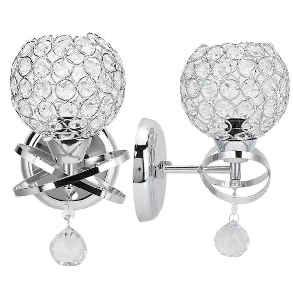 Moderne innovativ krystall E14 vegglampe for hjem soverom KLB