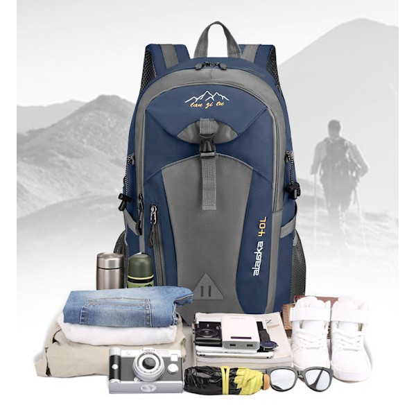 Utendørs Reise Fjellklatring Vanntett Ryggsekk 20-35L Dark blue 20-35L