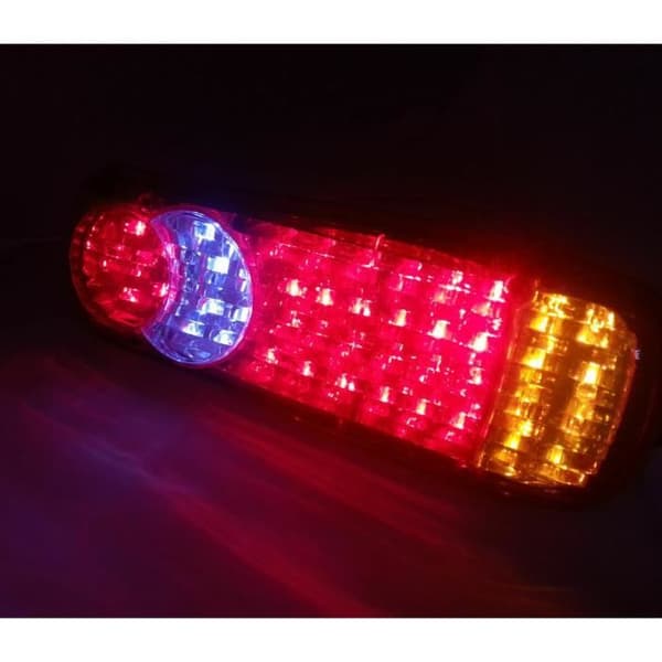 2 x 12V LED Tail Lights Lamps 5 Function Caravan Trailer Truck 46 LEDs