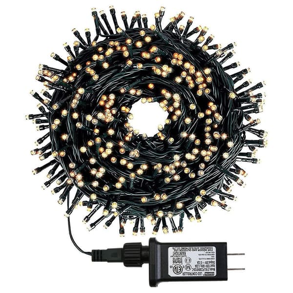 20M 200 LED String Lights Christmas Tree Copper Wire Warm White Dark Green