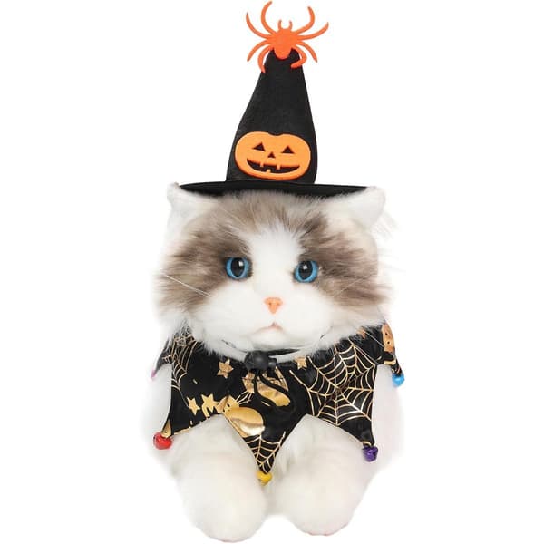 Kat Heks Halloween Kostume, Hundehalsbånd og Heksehat til KLB