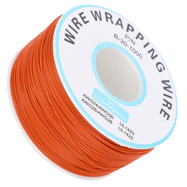 Winding Cable Circuit Board Flying Cable Copper Single Core Line Electronic Connection Cable Orange