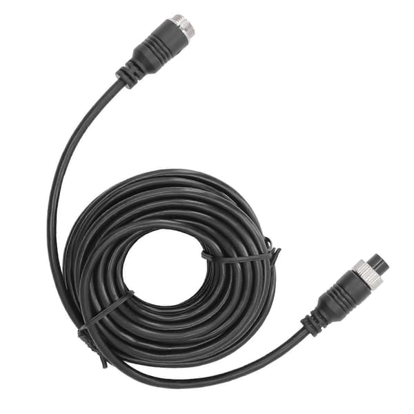 10 m (33 fod) 4-bens videoforlængerkabel til bil, bakkamera, ledning til lastbil, trailer, bus, autocamper