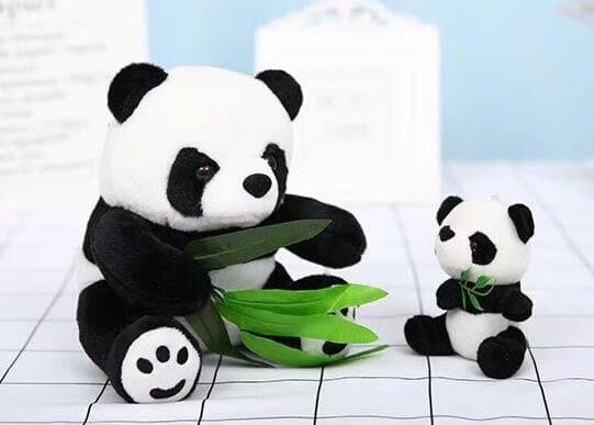 Bambupanda, sød blød vasket panda plys, stofdyr P DXGHC