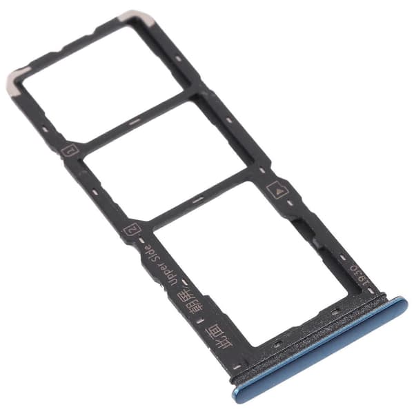 For vivo Y11s V2028 SIM-kortskuff + Micro SD-kortskuff Blå Blue