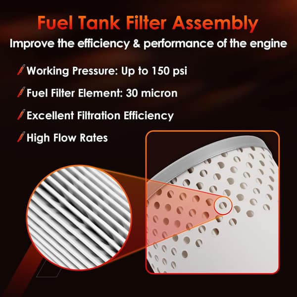 Brændstoftankfilterelement (3-pak) │ Dieselfilter B10-AL