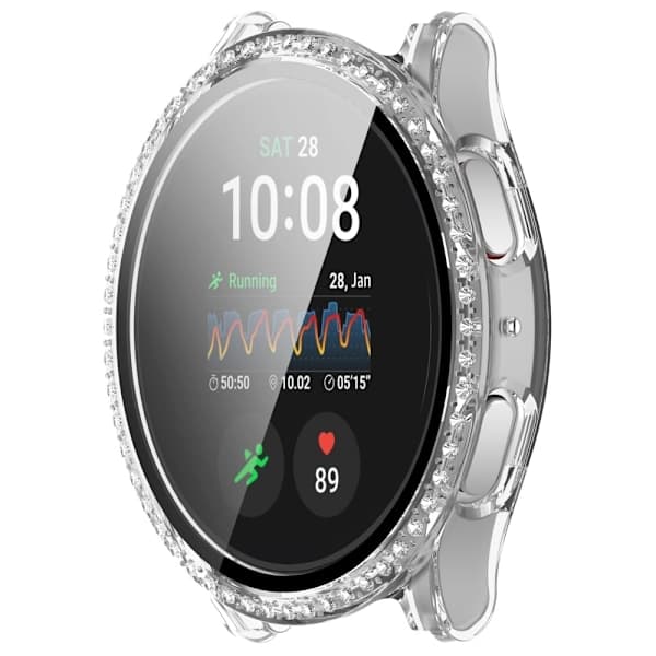 Galaxy Watch 7 40 mm Kuori Näytönsuojalla Strassi Läpinäkyvä