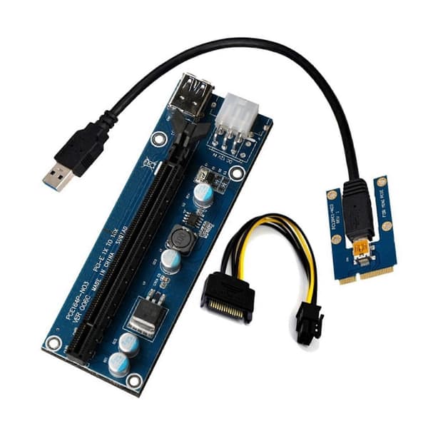 Mini Pcie To Pcie X16 Graphics Card Expansion Card Riser Card Pci Express Extension Card Adapter Ex