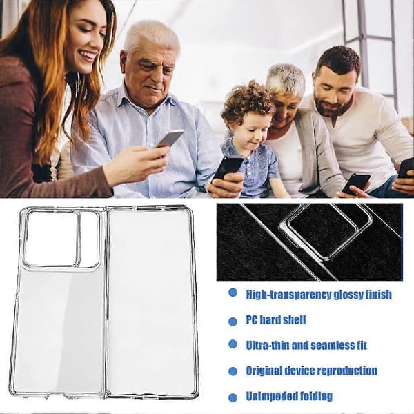 Hard Shell PC Phone Case, Protective Case for Foldable Screen Phone X7A1
