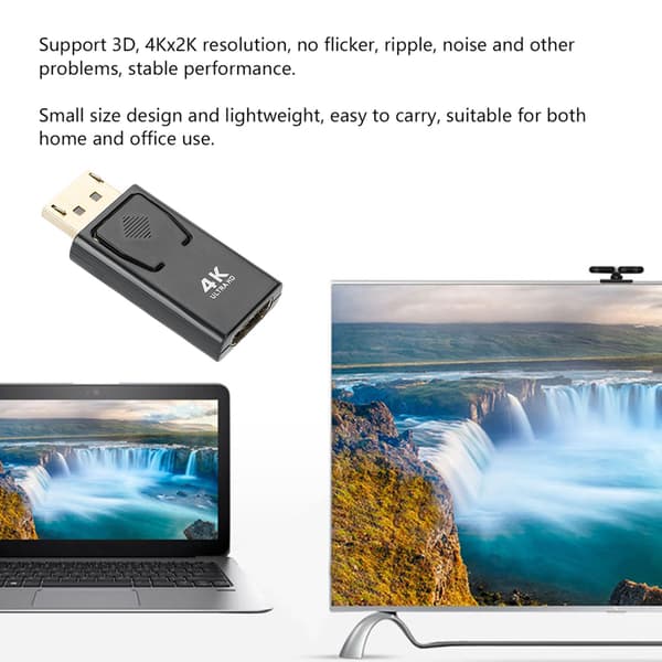 2 stk 4Kx2K Displayport Han til HDMI Hun Adapter Konverter til HDTV PC Computer