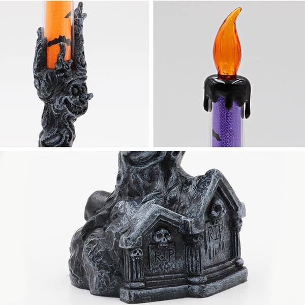 3 Halloween Dekorativ Blinkende LED-lamper for Hjemmet