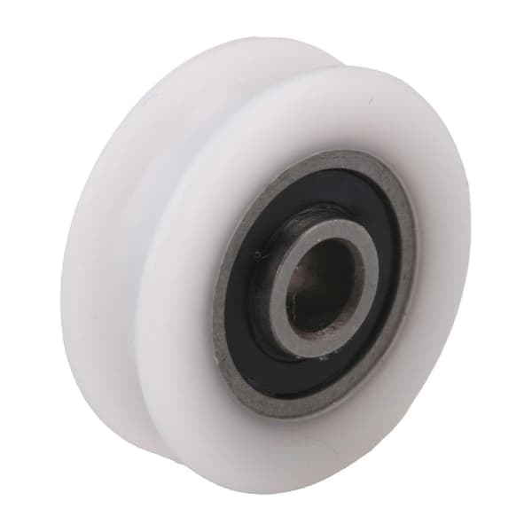 4 stk 4x20x6,5x7,4 mm Hvid Indvendig diameter 4 mm U-rille Nylonhjul til skydedør [db]