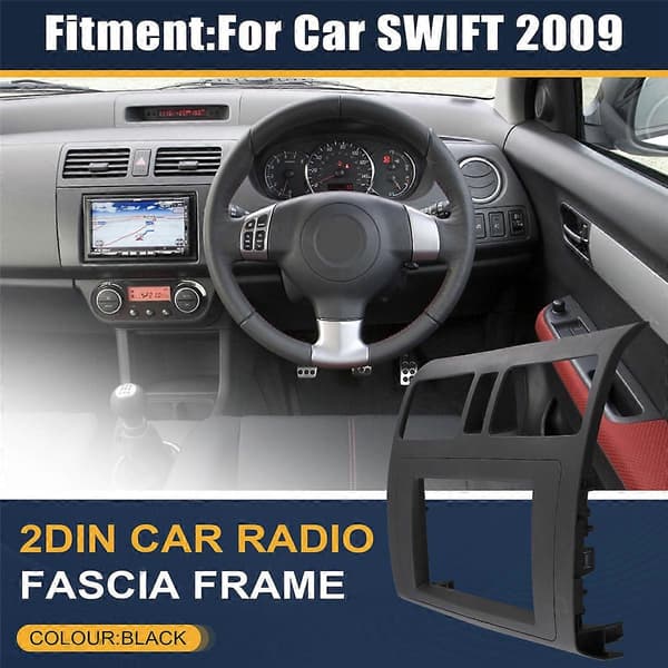 2DIN Bilradio Fascia Ram DVD GPS Navigation MP5 Panel Cover til SUZUKI SWIFT 2009
