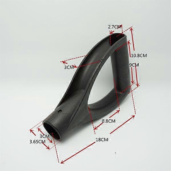 D-handle plastic Snow shovel garden accessories black 2 pcs