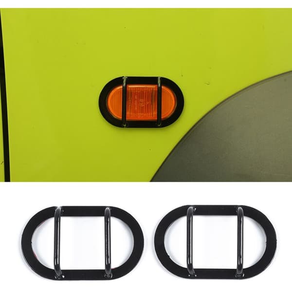 - Lera side blinklys lysbeskyttelse Trim Lamp Guards Ramme for Jimny 2019 2020 2021 2022