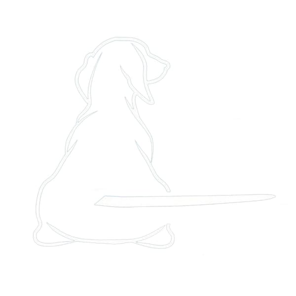 Funny Moving Tail Dog Car Sticker Window Wiper Decals Rear Windshield Sticker White