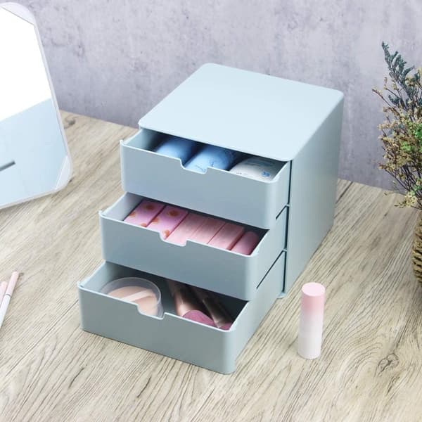 Lådförvaring Organizer, Kompakt Förvaringslåda Liten Storlek Rosa Blå Blue