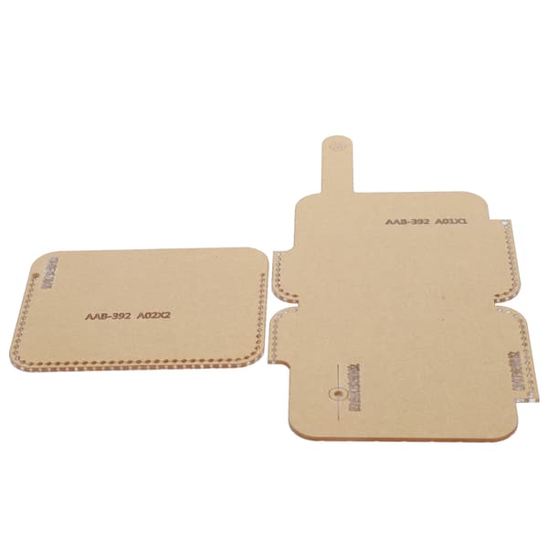 2 pcs. Clear Acrylic Template Card Package Transparent Handmade Craft DIY Leather Tool AAB-392