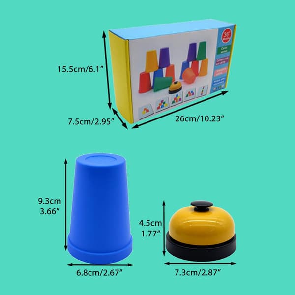 Kids Stacking Cups Fast Stacking Cups Sport Speed Training Game Classic Interactive Challenge Competition Party Toy