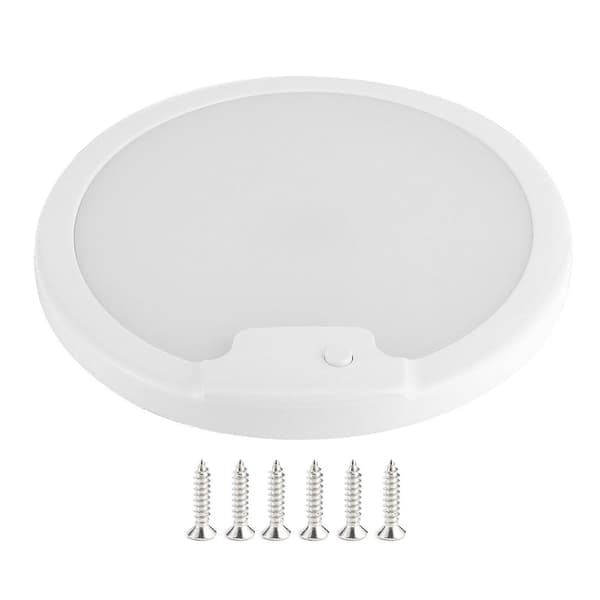 Universal Ceiling Light Ultrathin 12V 24V LED Ceiling Lamp for Caravan RV Interior (White Light)