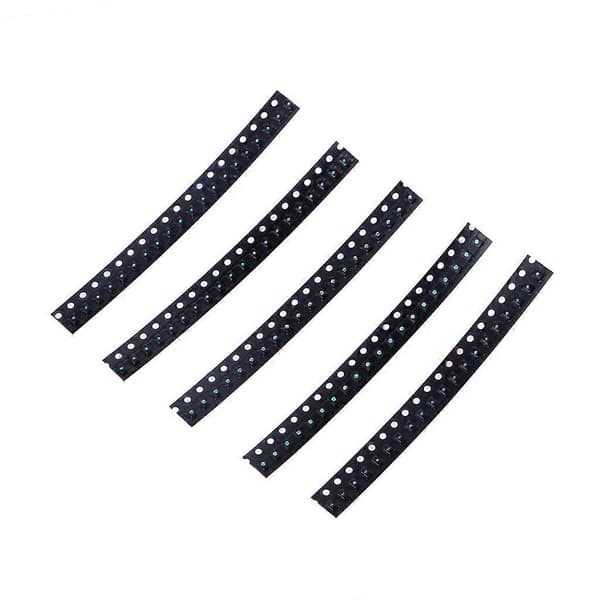 100 stk 5 farver SMD 0805 LED-lampe Rød Grøn Blå Gul Hvid Sorteringssæt