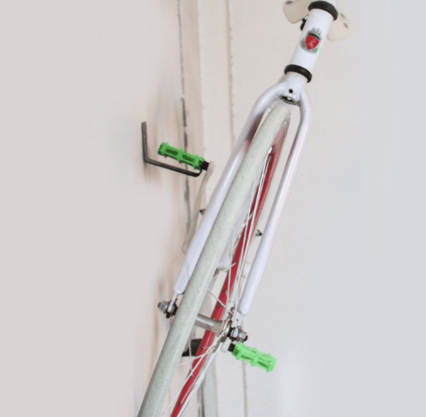 Wall hook for bicycle rack, road vehicle, off-road vehicle, wall mounting