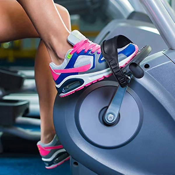 2 par träningscykelpedalremmar, universella 17 x 12 tum pedalremmar för träningscykel hemma eller på gymmet