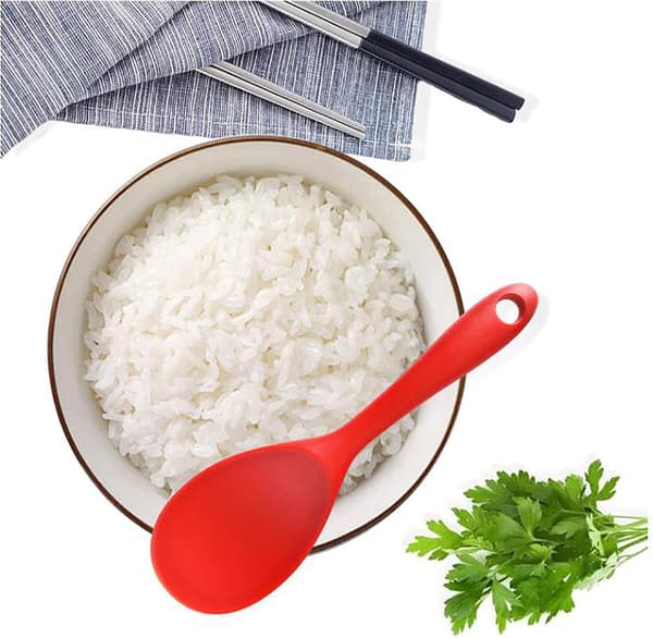 Serveringsskje, silikonskje, risskjeer for riskoker