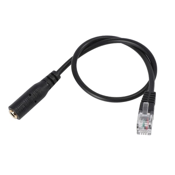 3,5 mm stik til RJ9 til headset til adapterkabel til kontortelefon