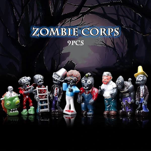 16 Pcs Plants Vs Zombies Figures Pvz Figures Cupcake Figures Decorative Toys