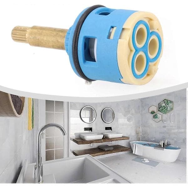 3-vejs bruseaflederpatron reservedel til VS-1205 brusebatterisystem med keramisk kerne ABS-konstruktion 2,6 x 1,3 tommer