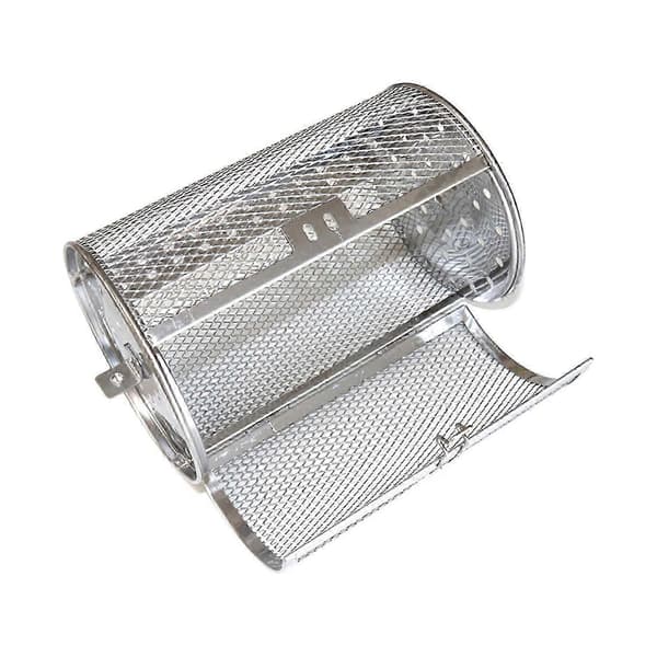 Roterende grillkurv til airfryer og ovn, 360° rotation i rustfrit stål 26-27s 18cm 18cm