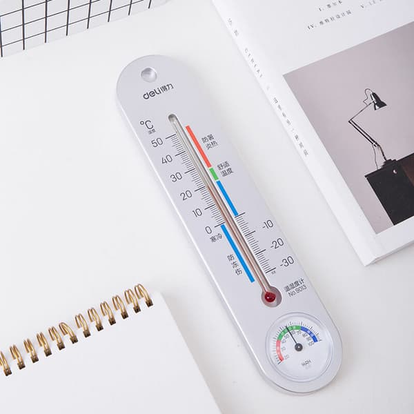 Stor lång utomhustermometer - Väggmonterad inomhus- eller utomhustermometer med färgkodade zoner