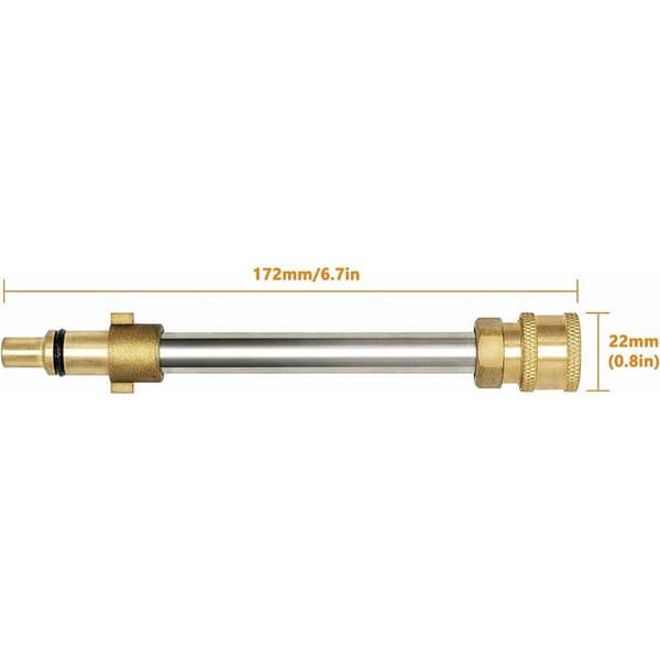 Högtryckstvättadapter, 1/4\" snabbkoppling, högtryckstvättkopplingar, pistol och högtryckstvättadapter, kompatibel med Nilfisk gammal typ