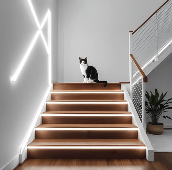 Neon LED-stripe 5M, DC 12V Hvit 6000K LED-lysstripe Fleksibel Vanntett IP67 LED Neon-tau Dekor