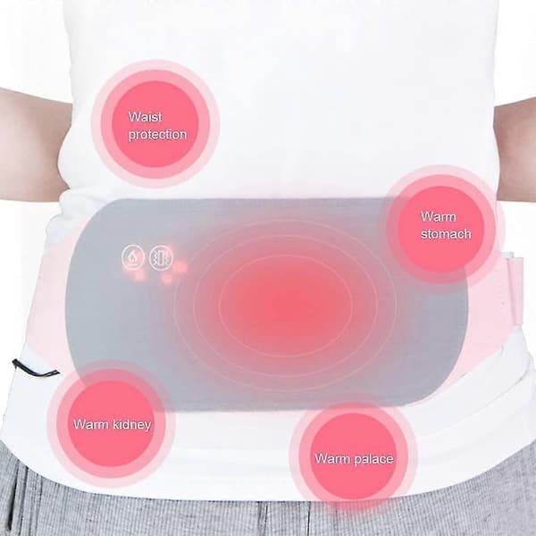 Bærbar Menstruasjonsvarmepute, USB Elektrisk Magevarmbelte