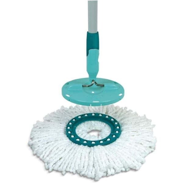 2-pak Clean Twist Disc Moppe Erstatningshoveder, Absorberende Mikrofiber til Flise- og Stengulve, Kompatible med de Fleste Mopper