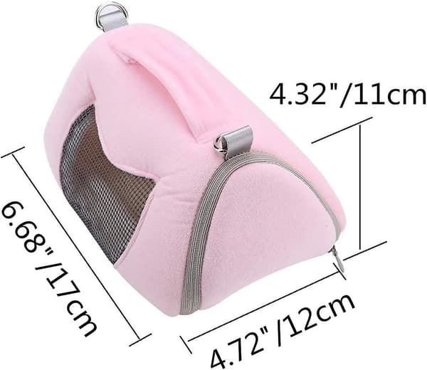 Hamster Bag Portable Outdoor Travel Handbag With Adjustable Single Shoulder Strap For Hamster Small Pets
