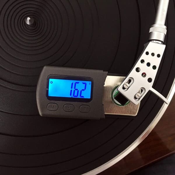Digital Mini Scale for Turntable Stylus Force Gauge with LCD Backlit Blue Screen Precision 0.01g Compatible with Phonograph Records