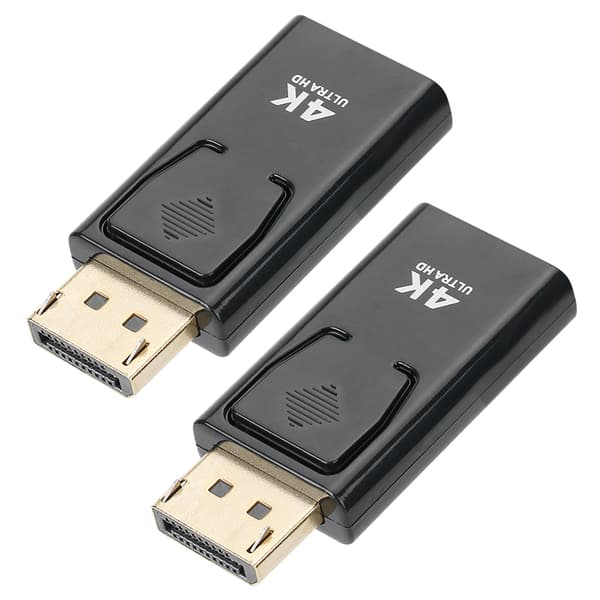 2 stk 4Kx2K Displayport Han til HDMI Hun Adapter Konverter til HDTV PC Computer